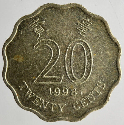 1998 Hong Kong 20 Cents Coin | Fine Collectable Grade
