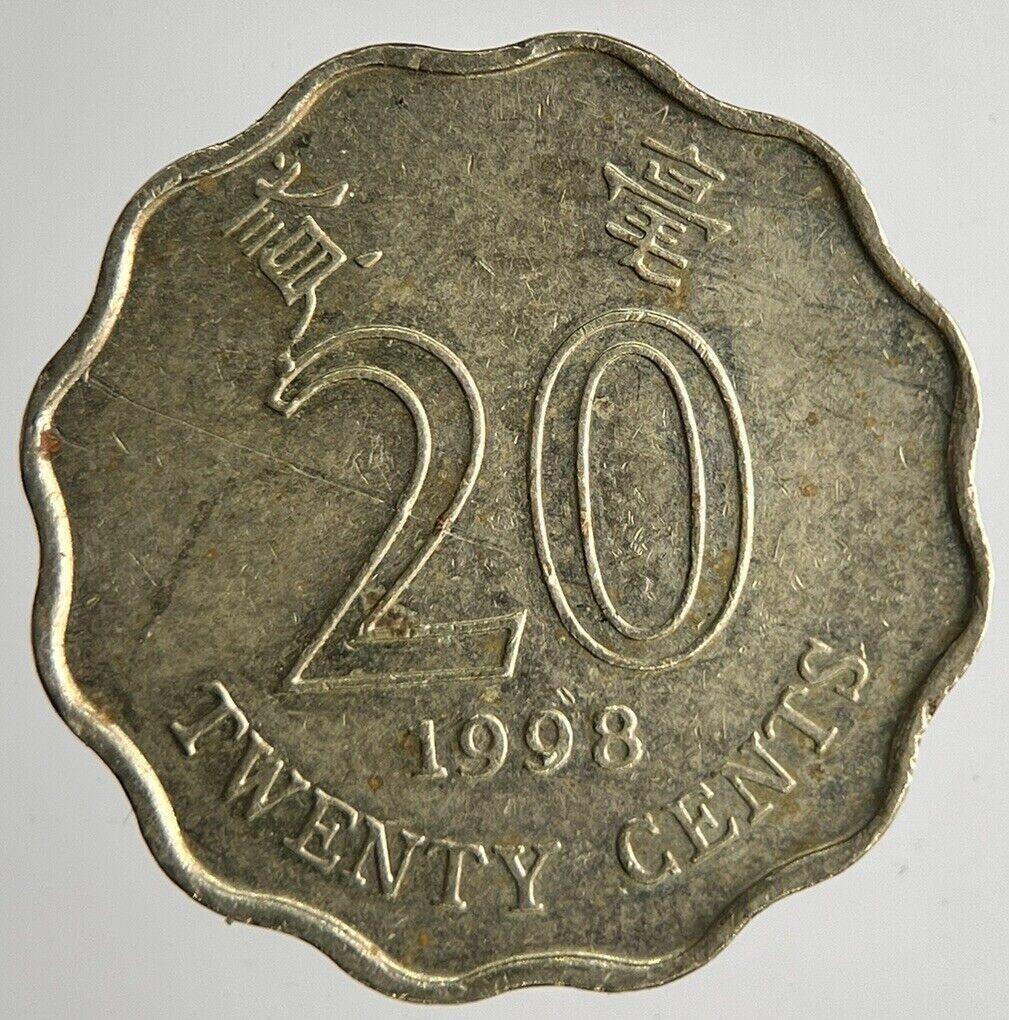 1998 Hong Kong 20 Cents Coin | Fine Collectable Grade