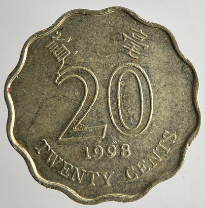 1998 Hong Kong 20 Cents Coin | Fine Collectable Grade
