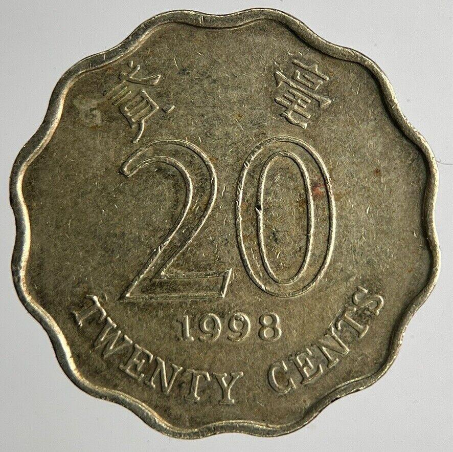 1998 Hong Kong 20 Cents Coin | Fine Collectable Grade