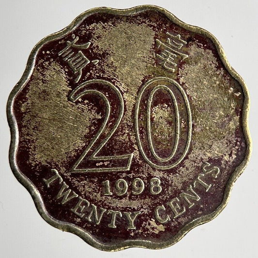 1998 Hong Kong 20 Cents Coin | Fine Collectable Grade