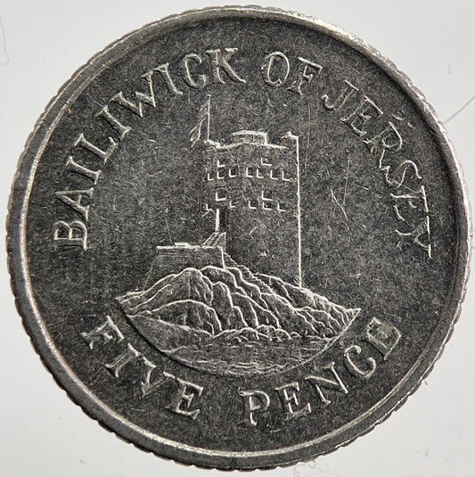 1998 Jersey 5p Five-Pence Coin | Very High Grade | a4979