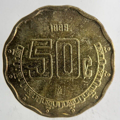 1998 Mexico 50 Centavos Coin | Very High Grade