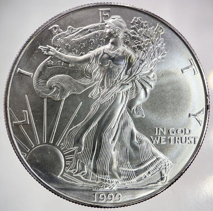 1999 American Silver Eagle 1oz Silver Coin | Very High Grade