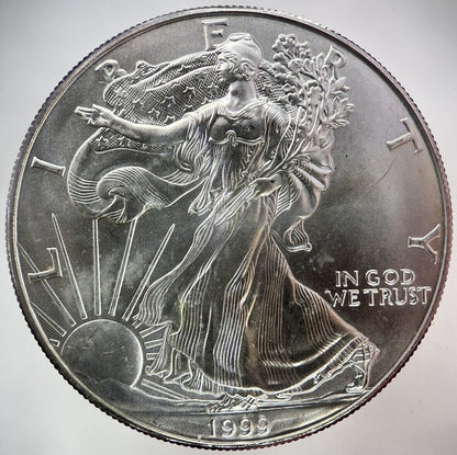 1999 American Silver Eagle 1oz Silver Coin | Very High Grade