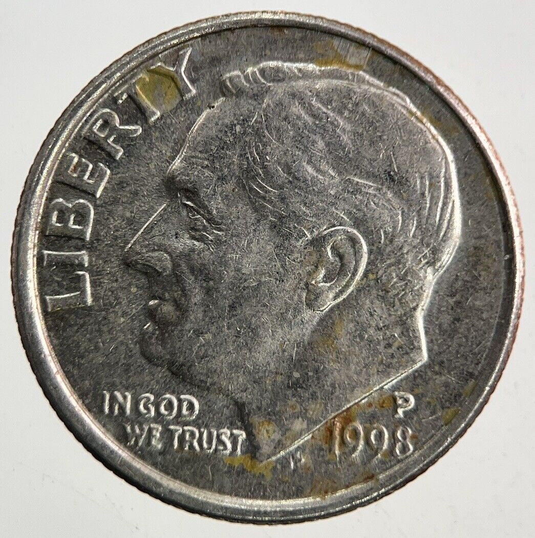 1998 US USA Roosevelt Dime Coin | Fine Collectable Grade