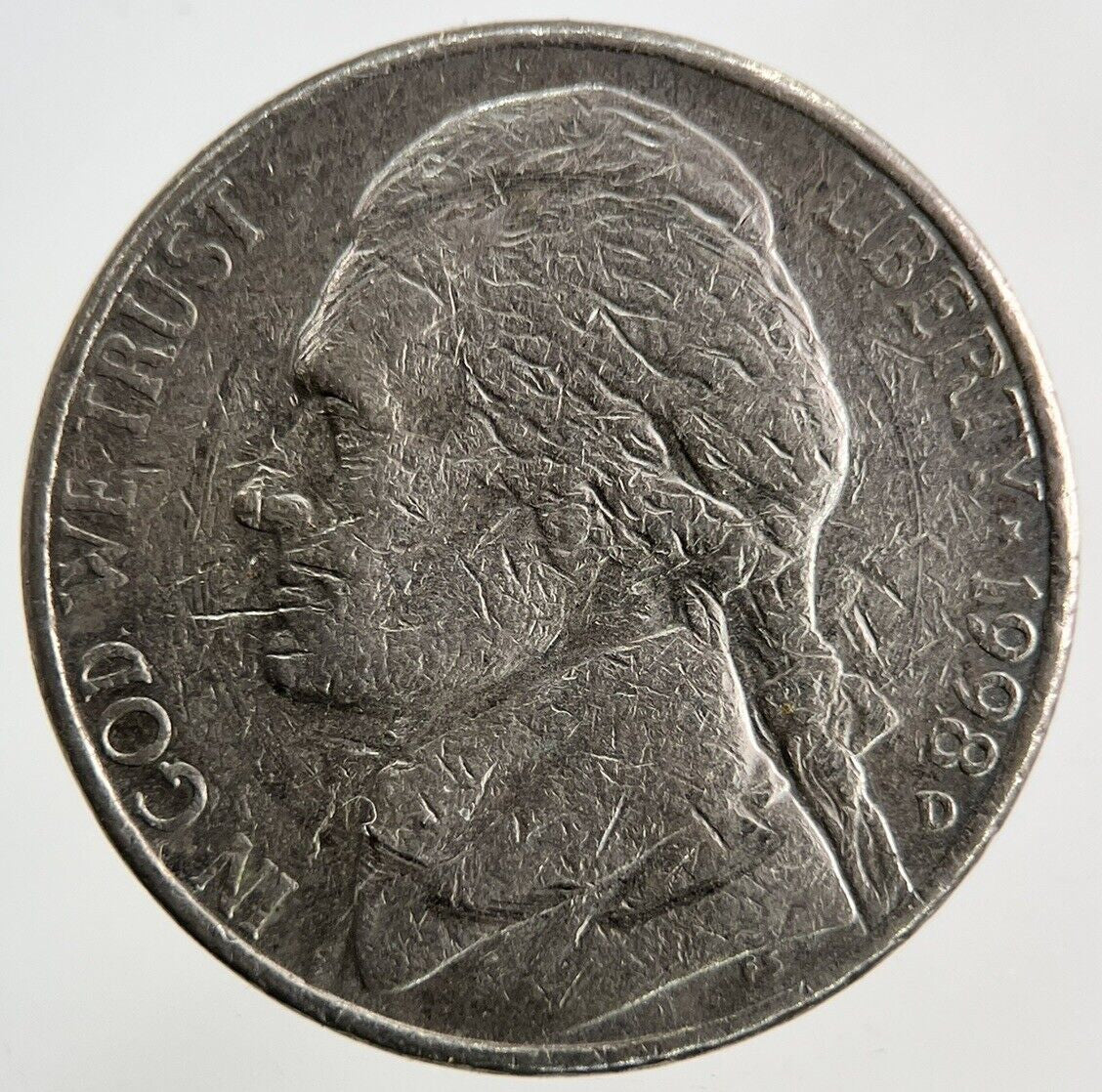 1998-D US USA Nickel Coin | Collectable Grade