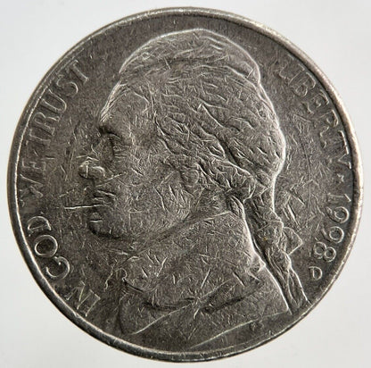 1998-D US USA Nickel Coin | Collectable Grade