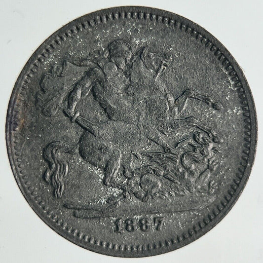 19th Century Queen Victoria Toy Money Token Coin | Fine Collectable Grade