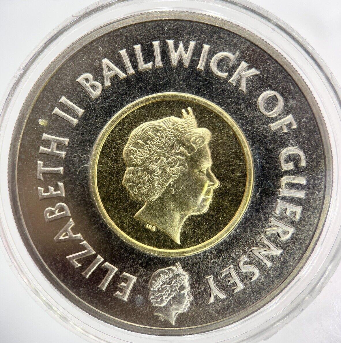 1999 Guernsey Millennium £5 Coin | Very High Grade | a3923