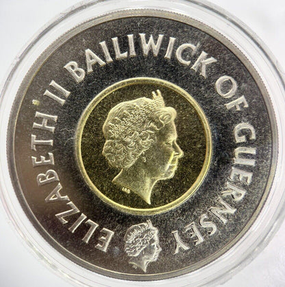 1999 Guernsey Millennium £5 Coin | Very High Grade | a3923