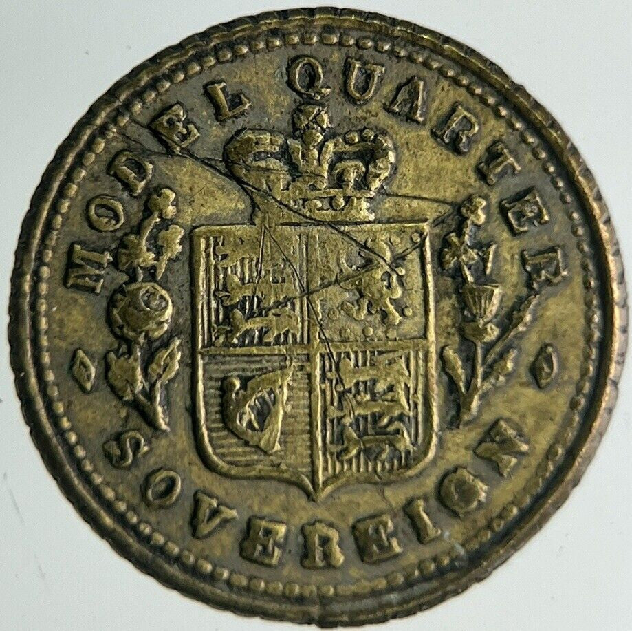 19th Century Queen Victoria Toy Money Token Coin | Fine Collectable Grade