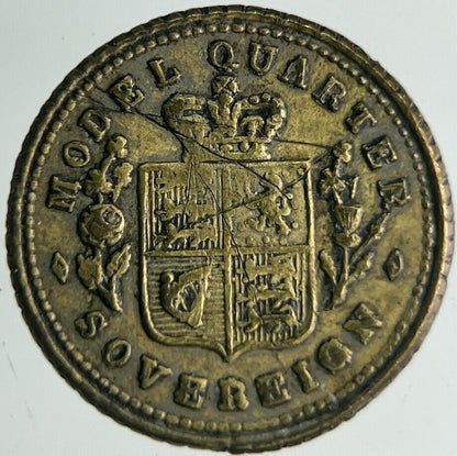 19th Century Queen Victoria Toy Money Token Coin | Fine Collectable Grade