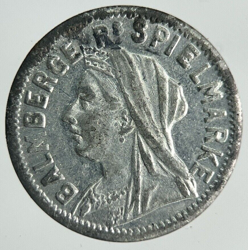 19th Century Queen Victoria Toy Money Token Coin | Fine Collectable Grade