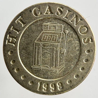 1998 US USA Hit Casinos Nova Gorica Token Coin | Fine Collectable Grade
