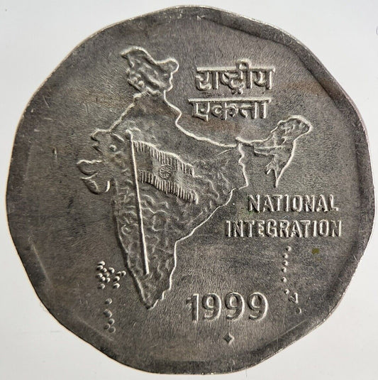 1999 India 2 Rupees Coin | Fine Collectable Grade