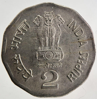 1999 India 2 Rupees Coin | Fine Collectable Grade