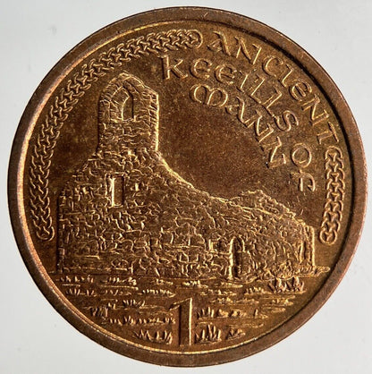 2001 Isle Of Man 1p One Penny Coin | Very Fine Grade