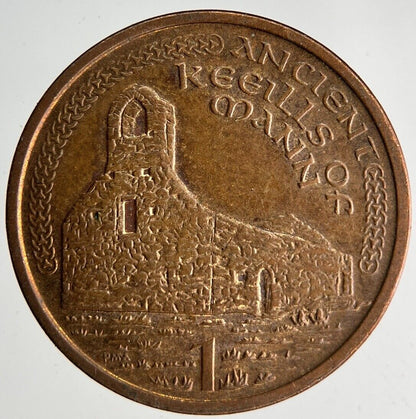 2000 Isle Of Man 1p One Penny Coin | Very Fine Grade