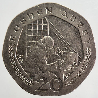2000 Isle of Man Rushen Abbey 20p Coin | Fine Collectable Grade | a4787