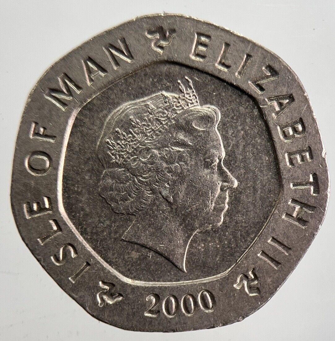 2000 Isle of Man Rushen Abbey 20p Coin | Fine Collectable Grade | a4787