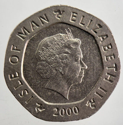 2000 Isle of Man Rushen Abbey 20p Coin | Fine Collectable Grade | a4787