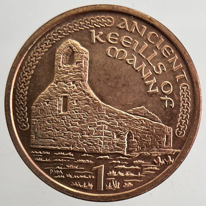 2000 Isle of Man 1p Penny One Pence Coin | Very High Grade | a4807