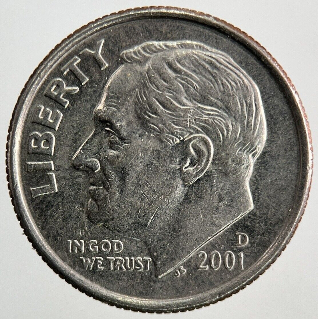 2001 US USA Roosevelt One Dime Coin | Fine Collectable Grade