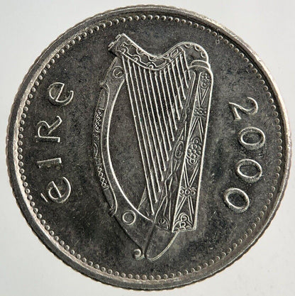 2000 Irish 10p Then-Pence Coin | Fine Collectable Grade