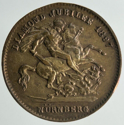 19th Century Queen Victoria Toy Money Token Coin | Fine Collectable Grade