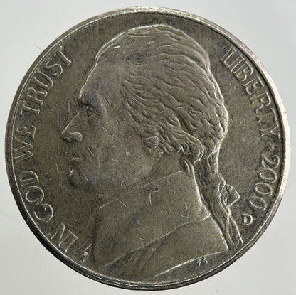2000 US USA 5 Cents Nickel Coin | Fine Collectable Grade