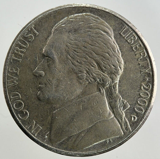 2000 US USA 5 Cents Nickel Coin | Fine Collectable Grade