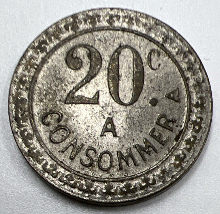 20-C A Consumer France Consommer Token Coin | Collectable Grade | a1342
