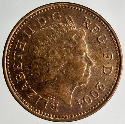 2004 Elizabeth II 2nd 1p One Penny Coin | Very Fine Grade