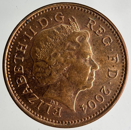 2004 Elizabeth II 2nd 1p One Penny Coin | Very Fine Grade
