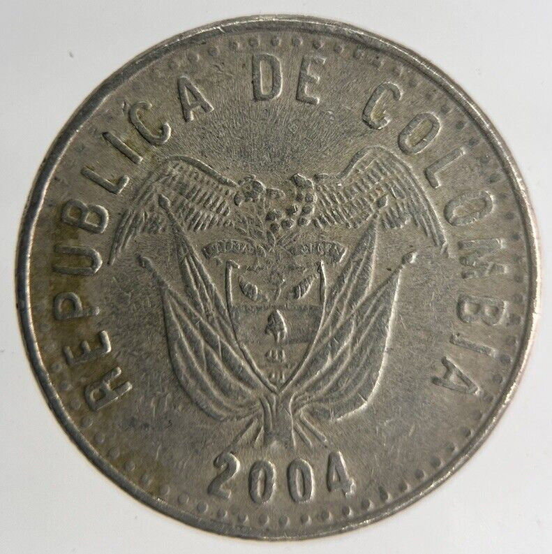 2004 Colombia 50 Pesos Coin | Very High Grade