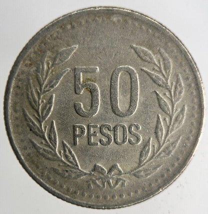 2004 Colombia 50 Pesos Coin | Very High Grade