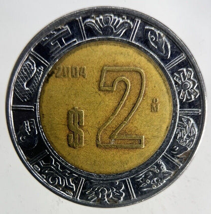 2004 Mexico 2 Pesos Coin | Very High Grade