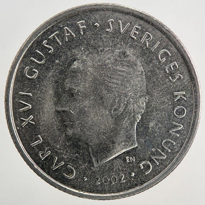 2002 Sweden 1 Krona Coin | Very High Grade