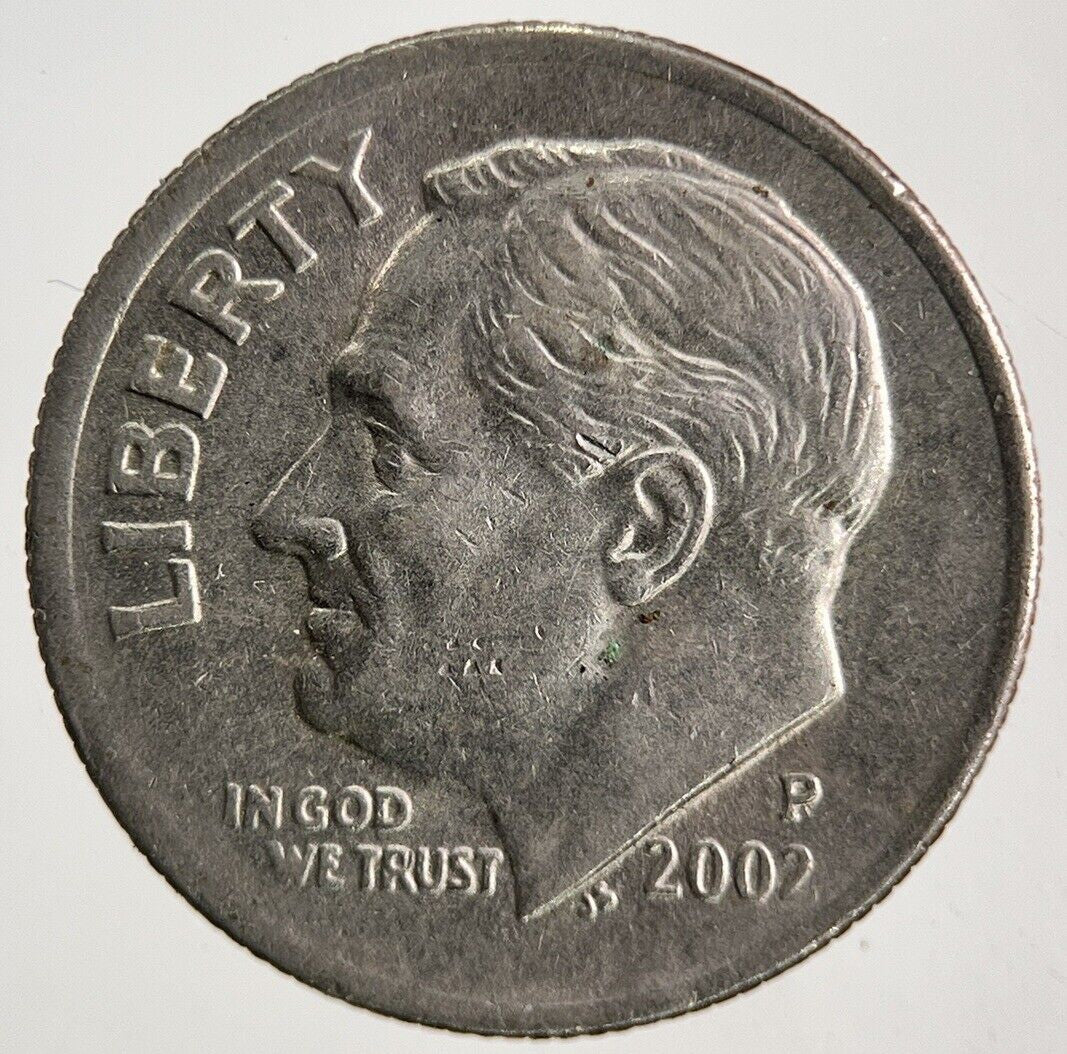 2002 US USA Roosevelt One Dime Coin | Fine Collectable Grade