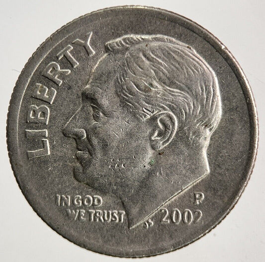 2002 US USA Roosevelt One Dime Coin | Fine Collectable Grade