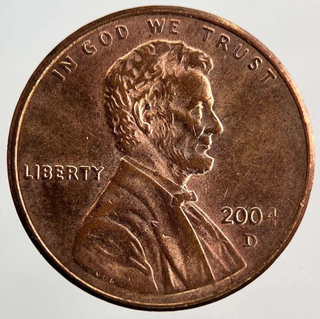 2004-D US USA Lincoln One Cent Coin | Very High Grade