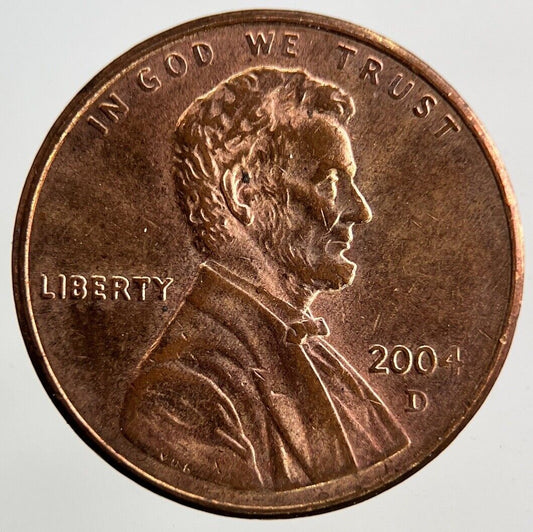 2004-D US USA Lincoln One Cent Coin | Very High Grade