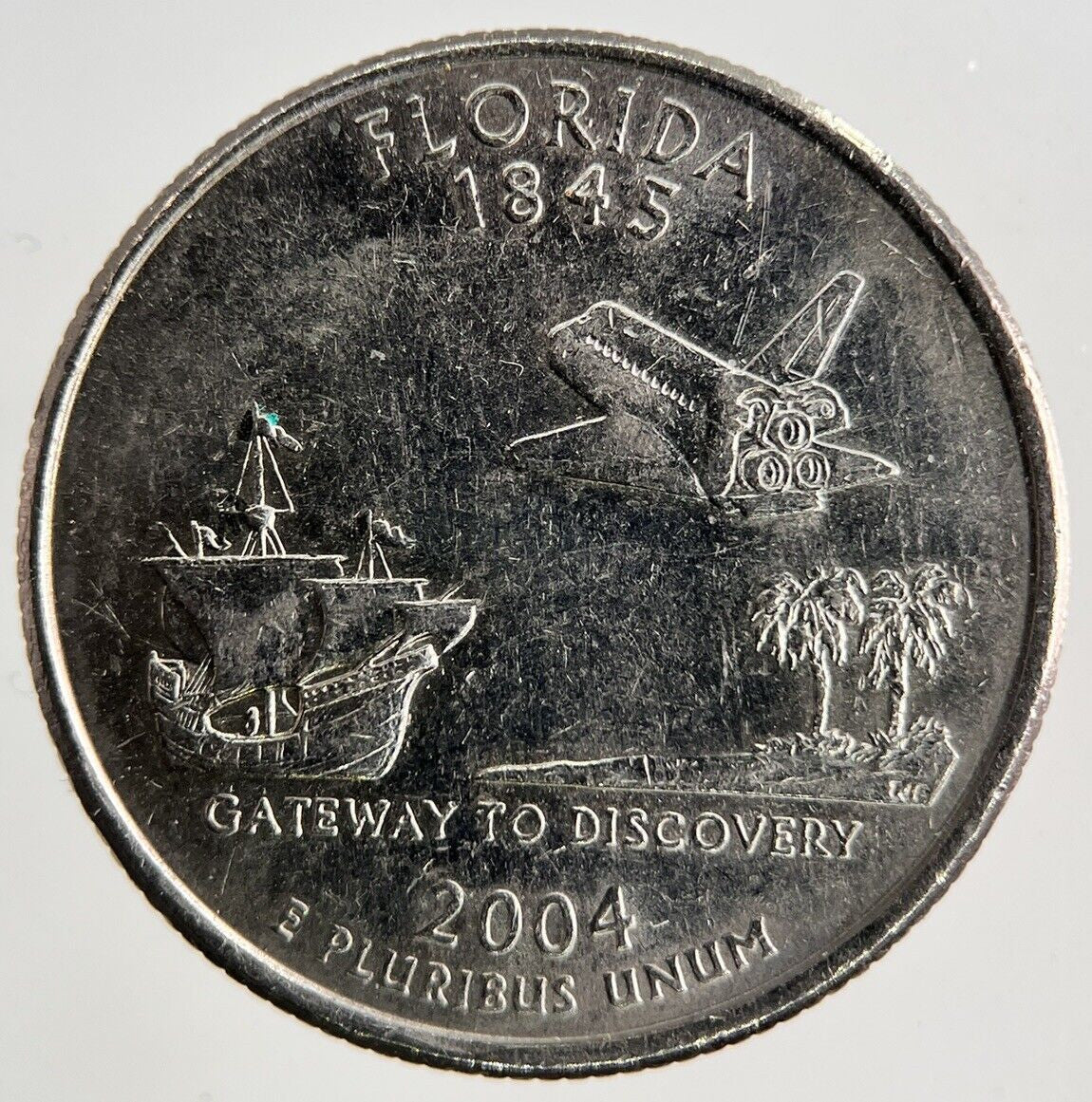 2004 US USA Quarter Dollar Coin | Fine Collectable Grade