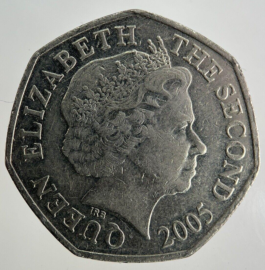 2005 Jersey 50p Fifty-Pence Coin | Fine Collectable Grade