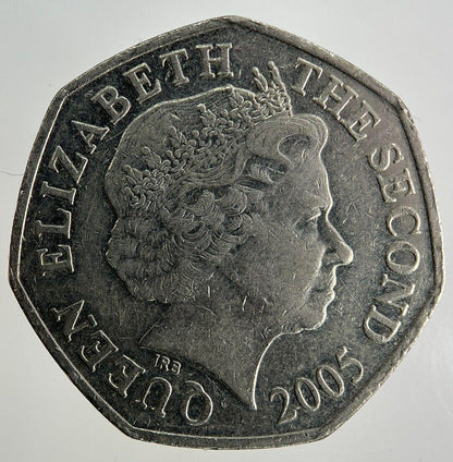 2005 Jersey 50p Fifty-Pence Coin | Fine Collectable Grade