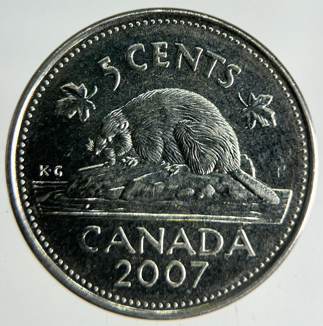 2007 Canada 5 Cents Coin | Fine Collectable Grade