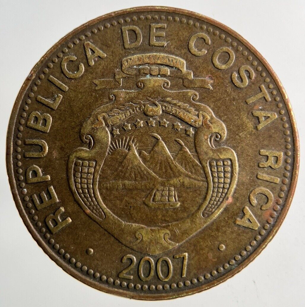 2007 Costa Rica 50 Colones Coin | Fine Collectable Grade