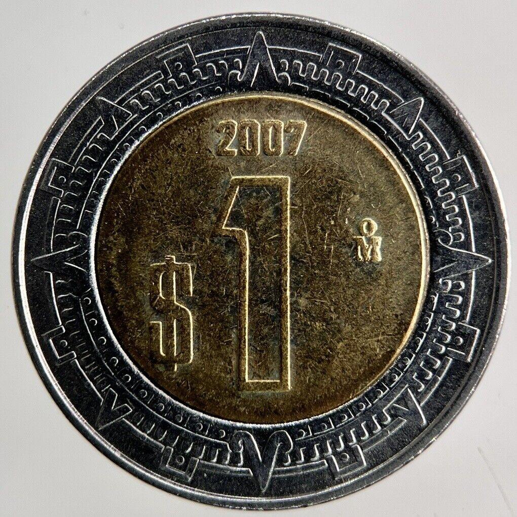 2007 Mexico 1 Peso Coin | Fine Collectable Grade