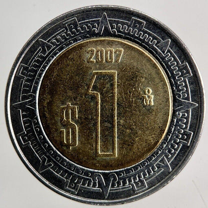 2007 Mexico 1 Peso Coin | Fine Collectable Grade